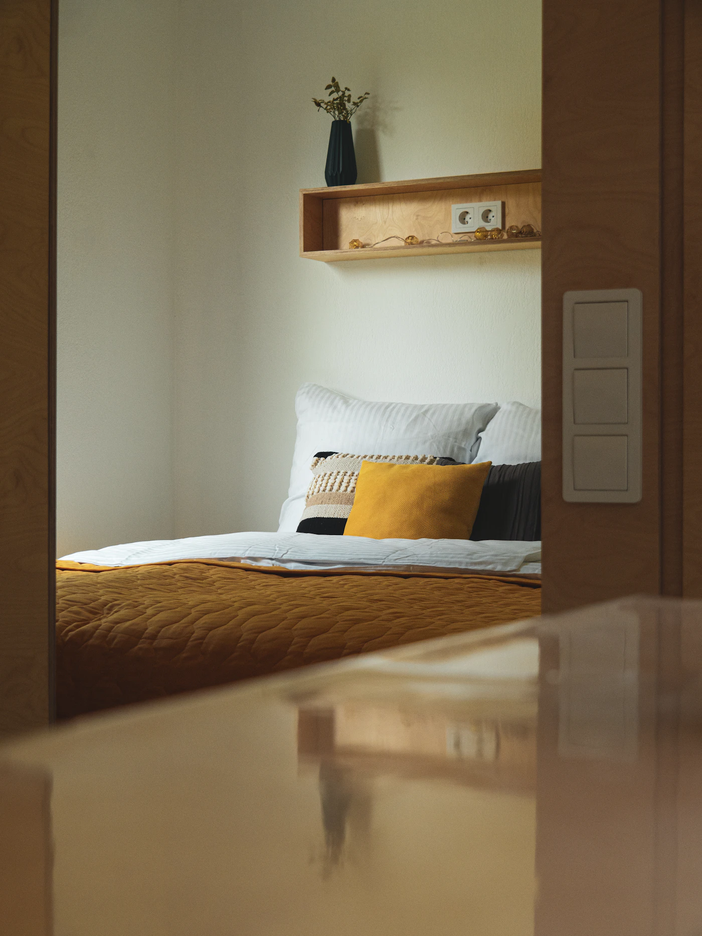 Comfortable, bright bedroom suitable for a residential group home
